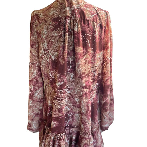 BuddyLove “Grace” Ruffle Hem Dress in Marbled Print – Size Large (NWT) - Picture 6 of 12